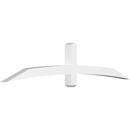 Ekena Millwork Bellingham Architectural Grade PVC Gable Bracket, 84"W x 17 1/2"H x 4"D x 4"F, 5/12 Pitch GBP084X18X0404BEL00